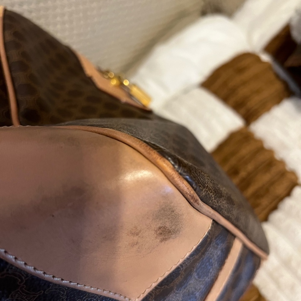 Celine Macadam Brown Travel Duffle in VGUC! - Picture 9 of 12